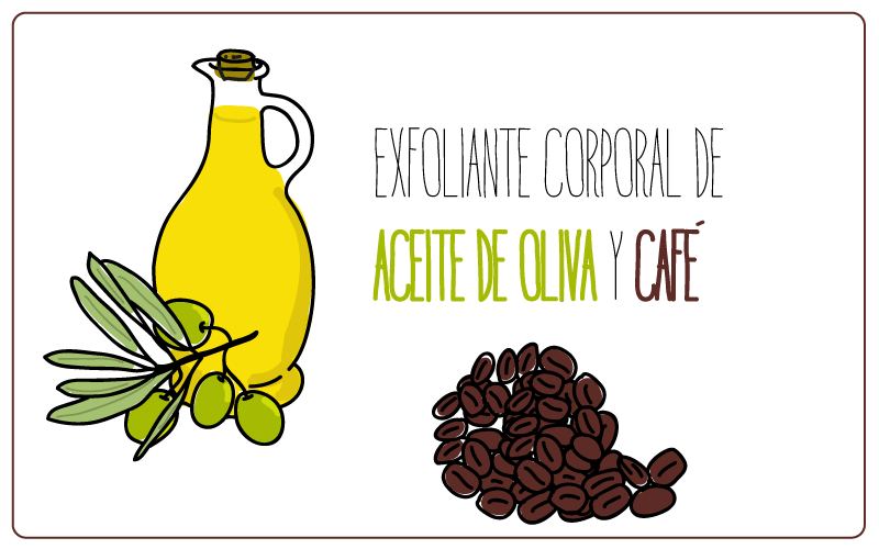 Exfoliante de aceite y caf&eacute;