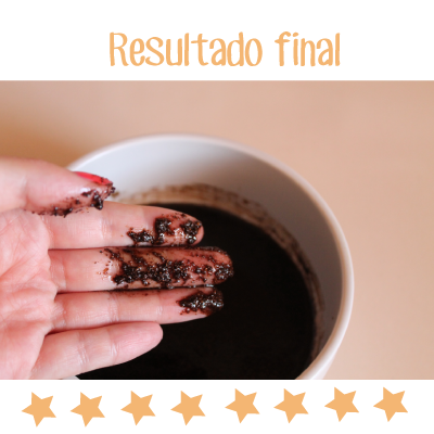Exfoliante de aceite de oliva y caf&eacute;
