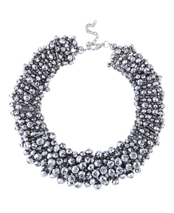 collar de bolitas de cristal