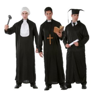 Disfraz 3 en 1: Cura, Juez, Estudiante