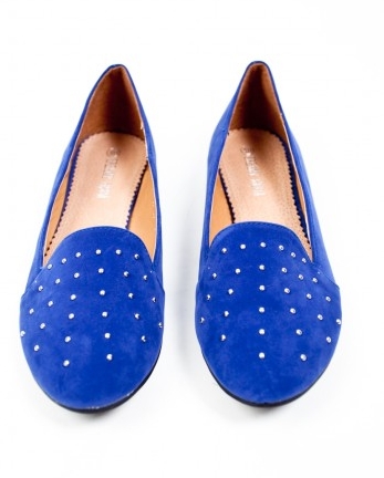 Slippers Blue Velvet