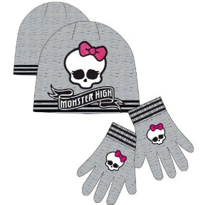  gorro y guantes de las Monster High 