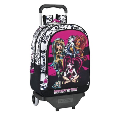 Mochila grande con ruedas Monster High