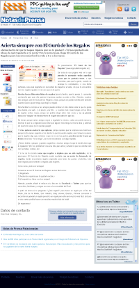 El Gurú de los Regalos en Notas de Prensa