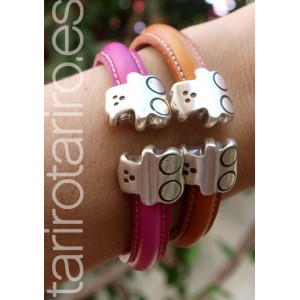 Pulsera cuero ositos