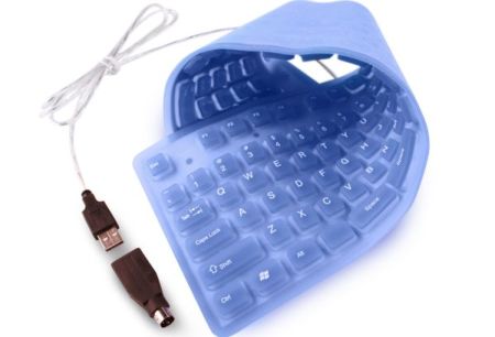 Teclado flexible e iluminado