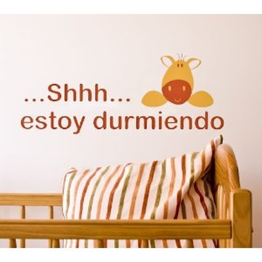 Vinilo decorativo infantil "Estoy durmiendo"