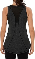 Camiseta sin Mangas de Fitness para Mujer Espalda de Malla Chaleco Deportivo para Mujer Deportivo Yoga Tops Camisetas Tirantes para Correr
