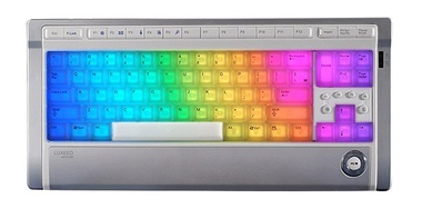 Teclado para ordenador multicolor