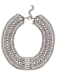 Collar con cristales y cadenas